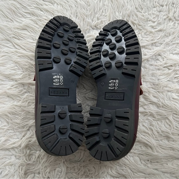 Sezane Albane Loafers - Glossy Burgundy - Picture 5 of 9